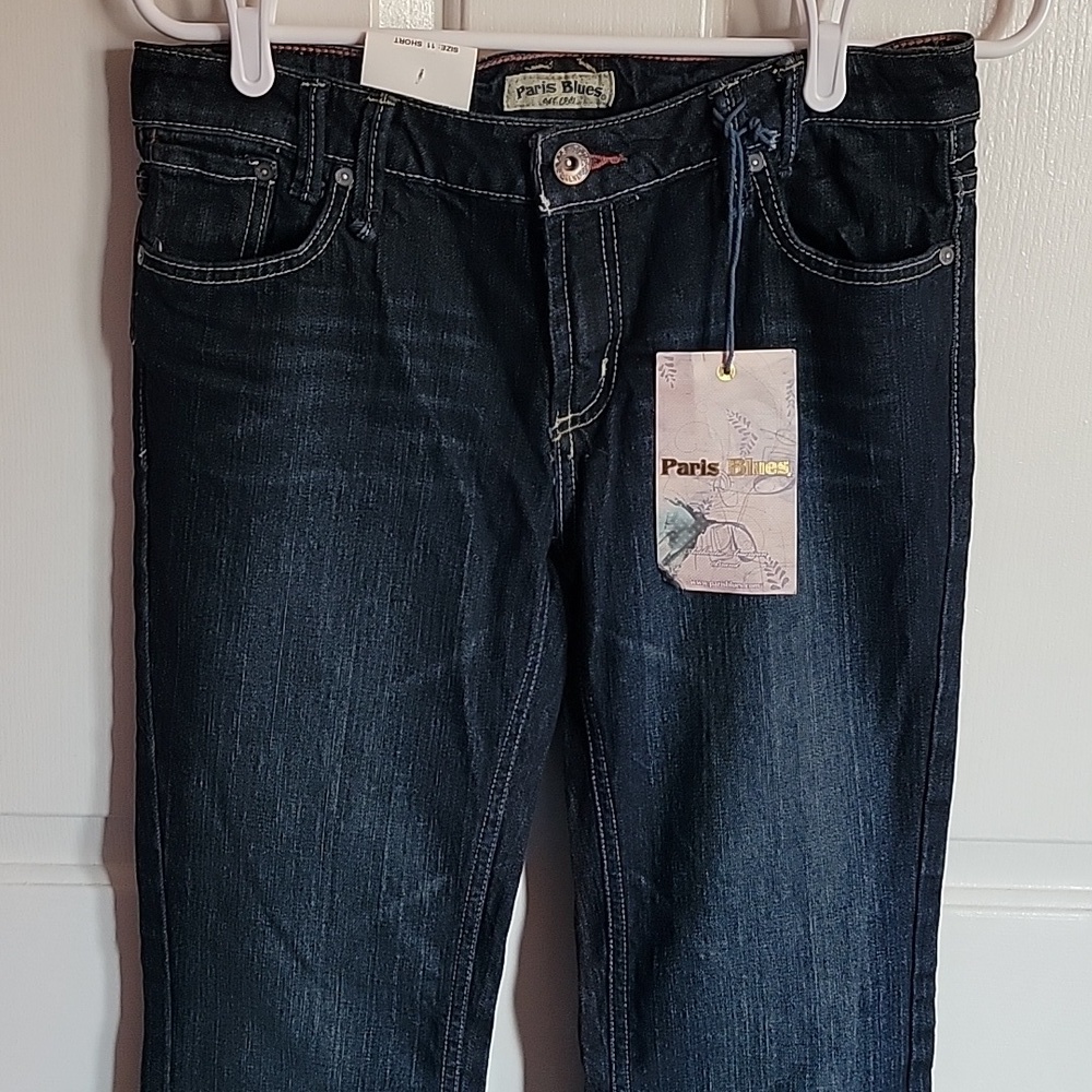Paris Blues, women's blue jeans 👖, 11 short, flared legs. NWT - Picture 2 of 9